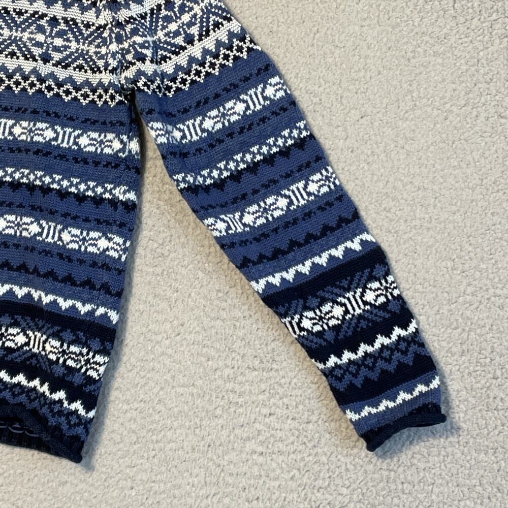 Marsh Landing Blues Women's Pullover Sweater Geometric Crew Neck Blue M VTG - Picture 3 of 14
